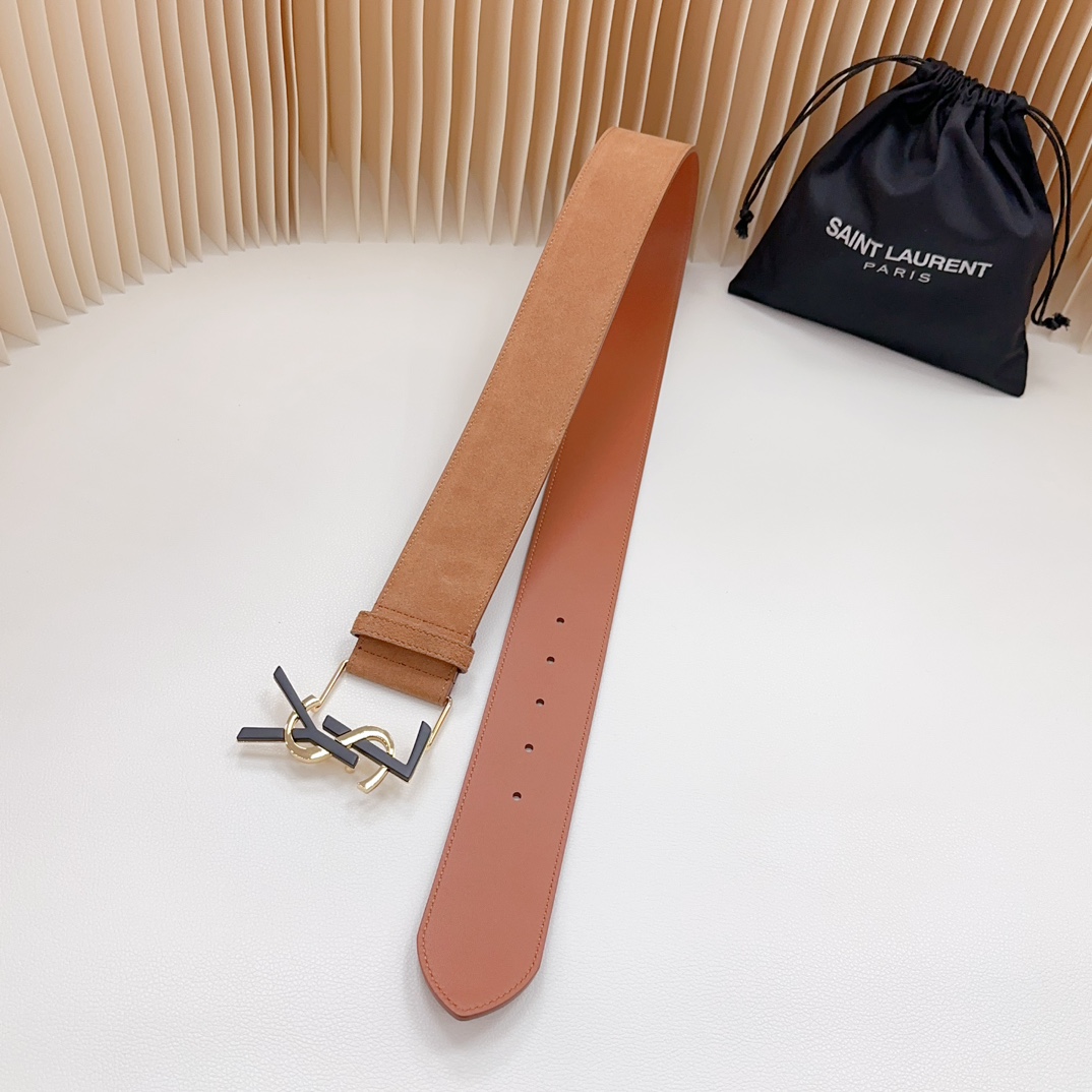YSL Saint Laurent Leather Belts 1:1 Mirror Version