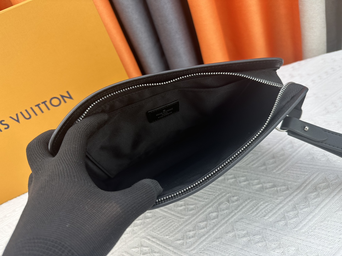 Louis Vuitton Pochette Jour Monogram Eclipse M82080 Clutch Bag Handbag