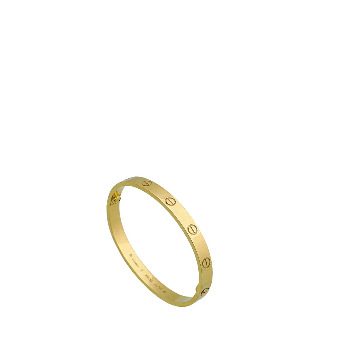Cartier 18K Yellow Gold Love Bracelet 17
