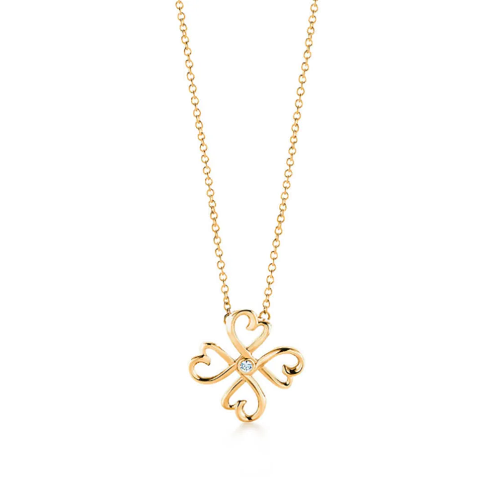 Fake Tiffany & Co. Paloma Picasso Loving Heart Pendant Sterling Silver Chain Necklace Couple Style 34506116/34506124