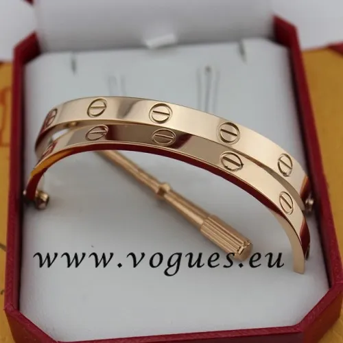 Cartier Couple Bracelet Pink Gold B6041002 (New Version – Prevent Screws Fall Out)