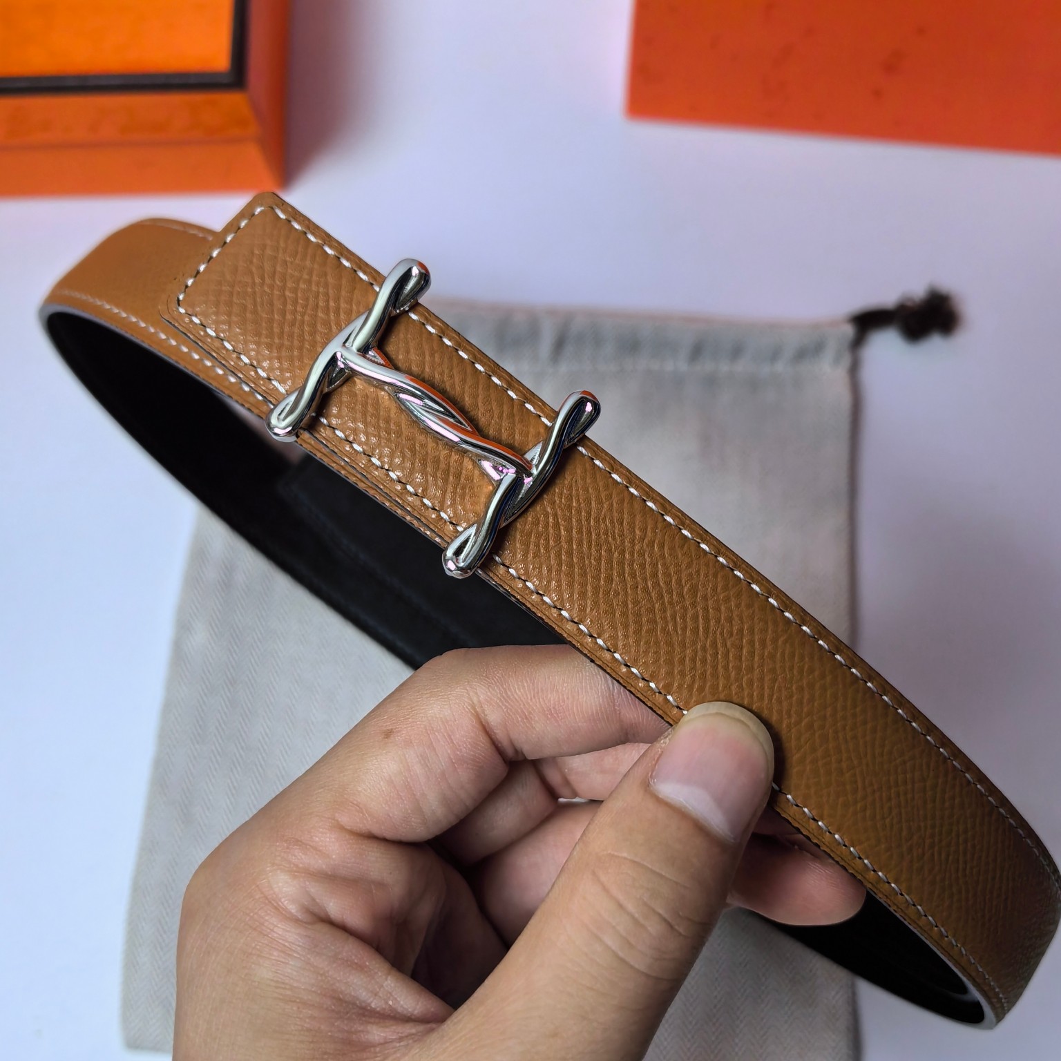 Hermes Leather Belts 1:1 Mirror Version