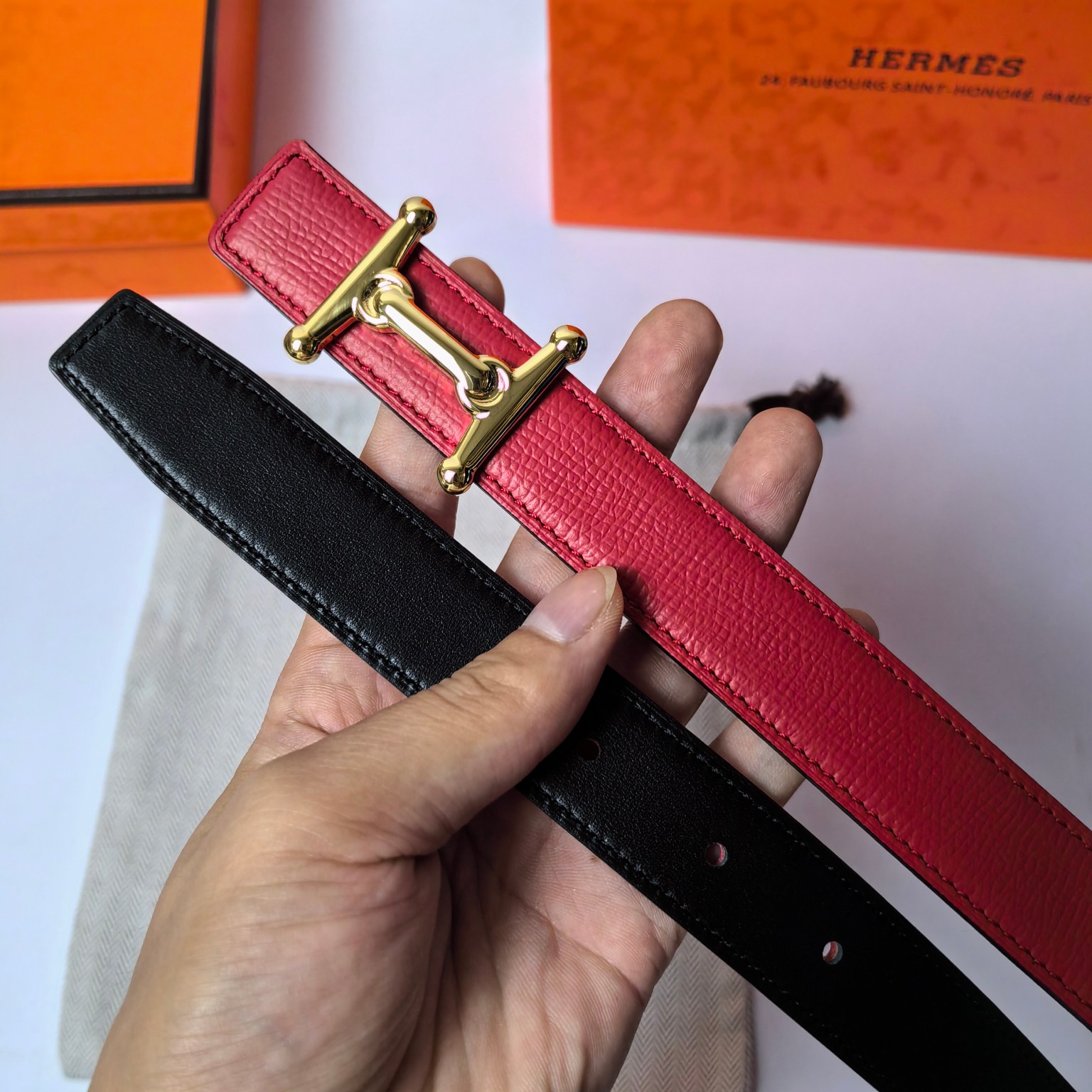Hermes Leather Belts 1:1 Mirror Version