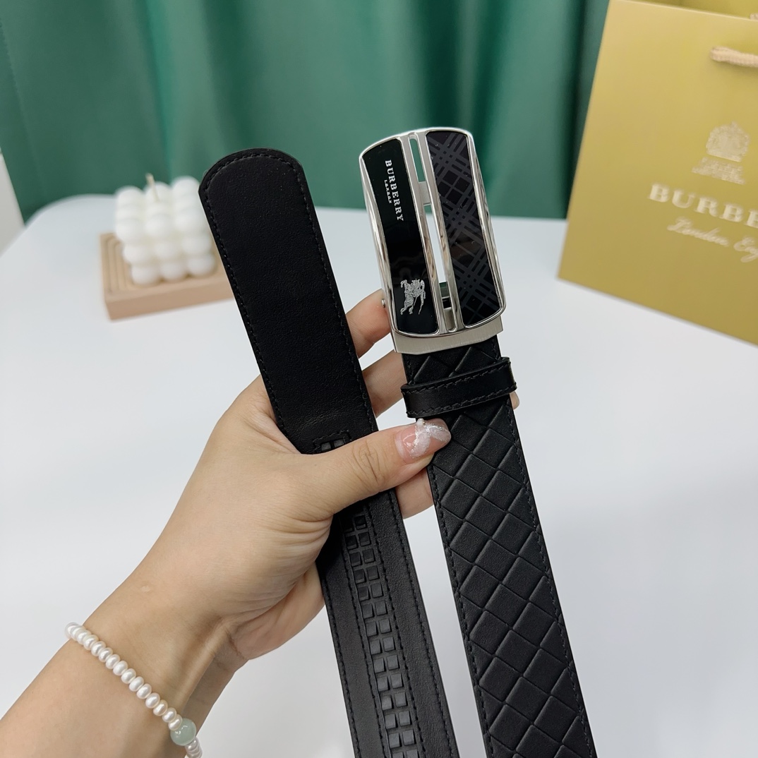 Burberry Leather Belts 1:1 Mirror Version