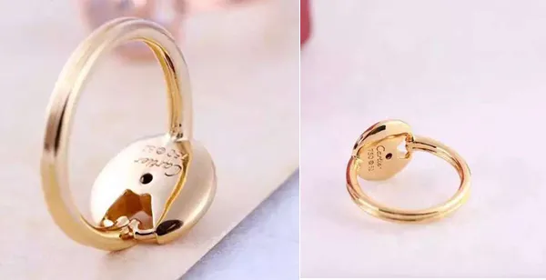 Amulette de Cartier Diamond Ring in Yellow Gold, White Gold and Pink Gold