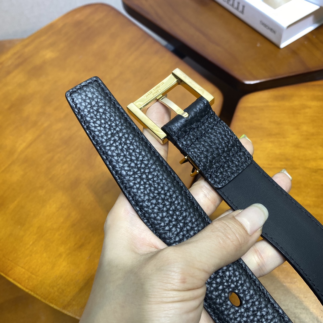 YSL Saint Laurent Leather Belts 1:1 Mirror Version