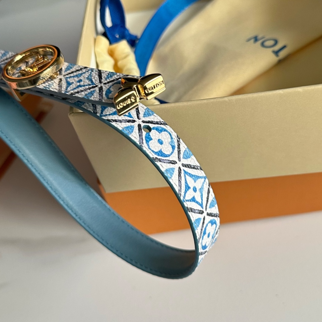 Louis Vuitton LV Leather Belts 1:1 Mirror Version