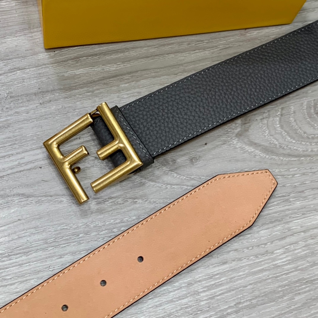 Fendi Leather Belts 1:1 Mirror Version