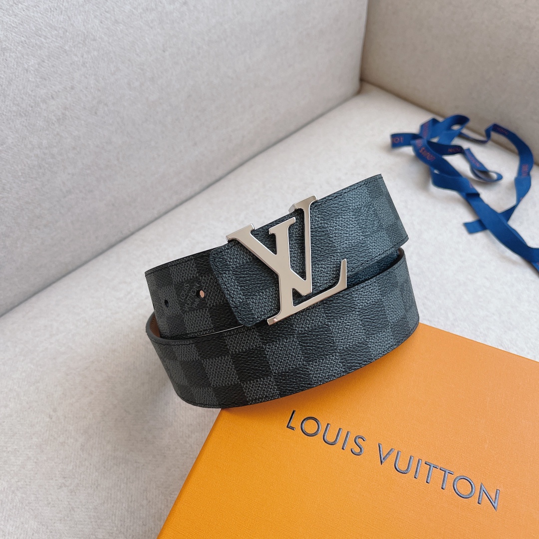 Louis Vuitton LV Leather Belts 1:1 Mirror Version