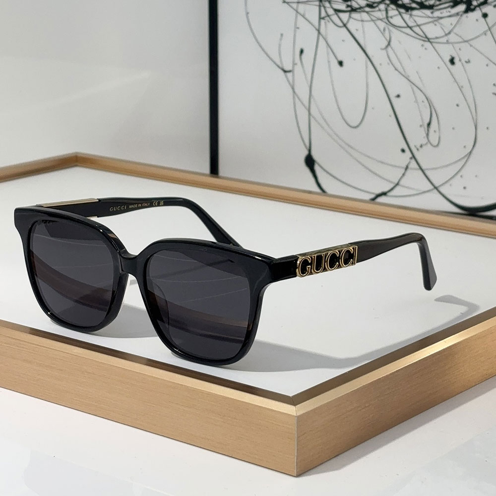 Gucci  Mirror leg Logo sunglasses Top quality （Replica）