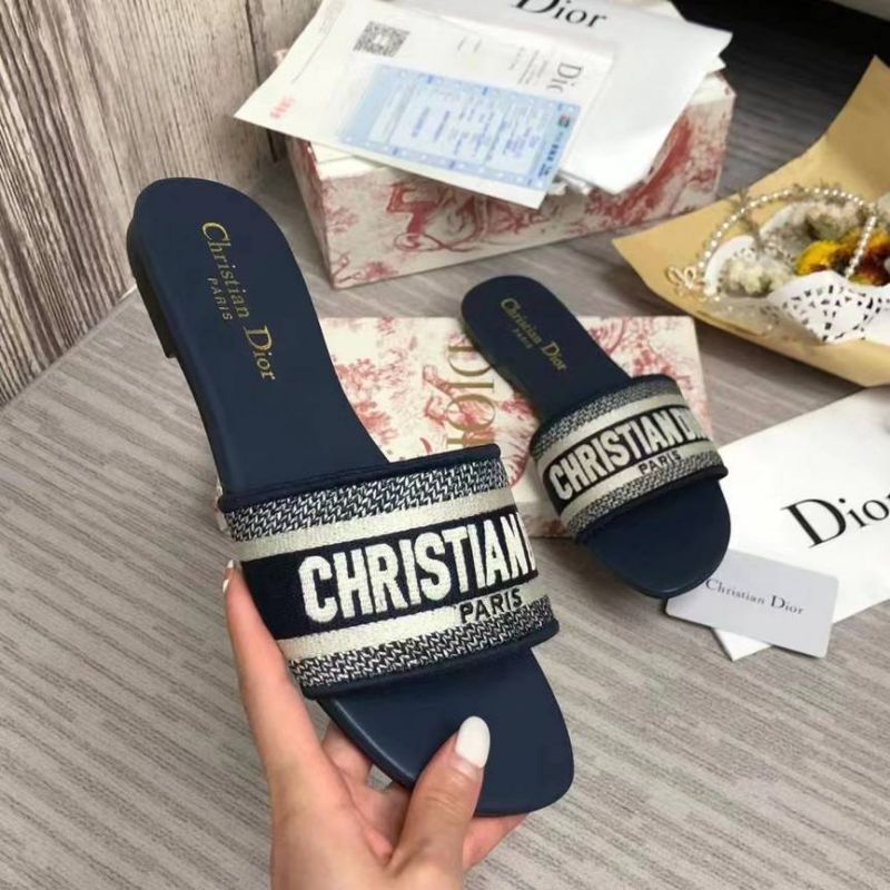 Dior DWAY Slide Slipper Sandals (Replica)