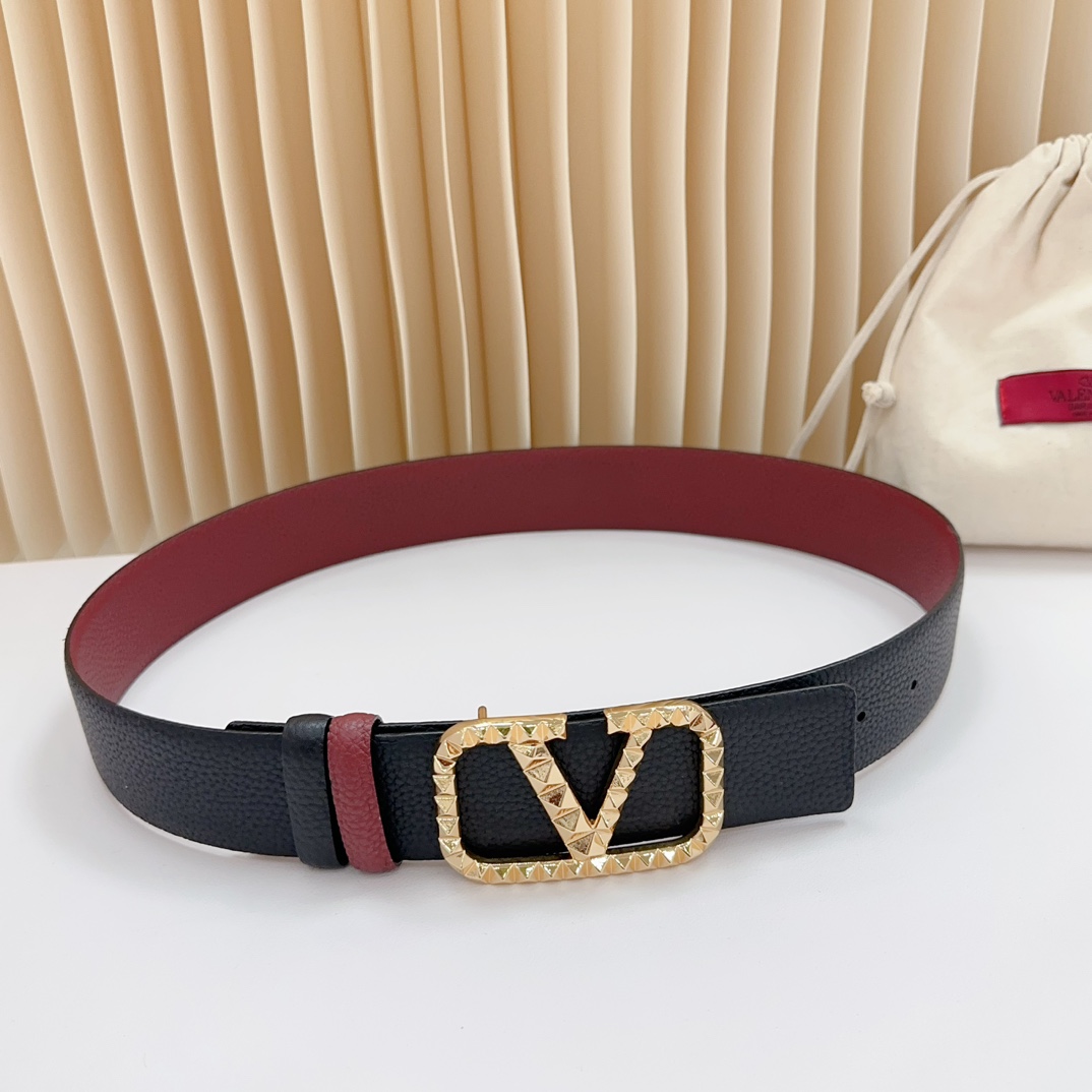 Valentino Leather Belts 1:1 Mirror Version