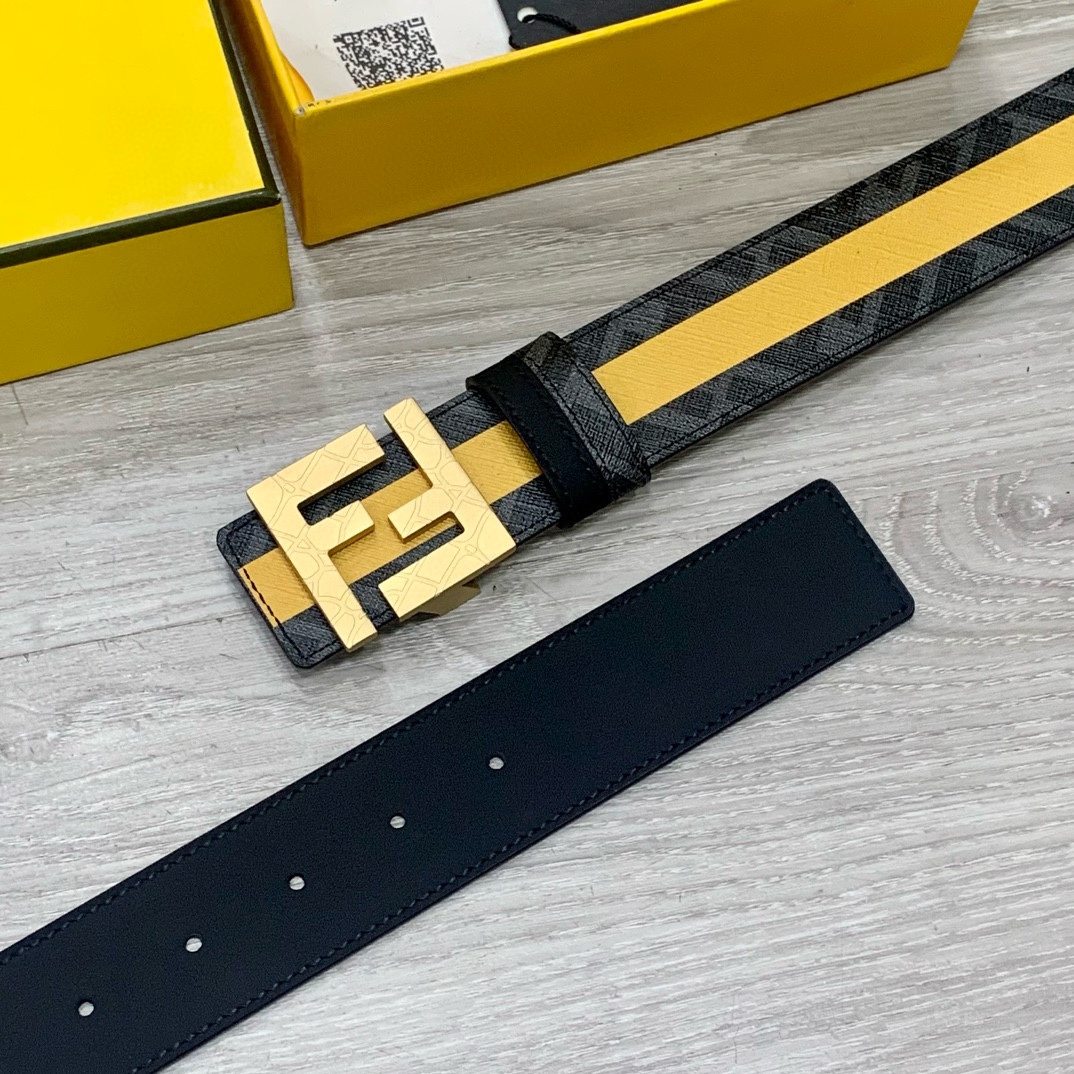 Fendi Leather Belts 1:1 Mirror Version