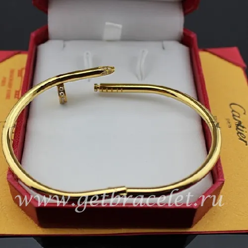 Fake Cartier Juste Un Clou Bracelet Yellow Gold Diamonds