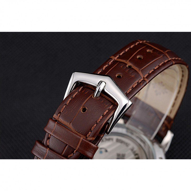 Day Date Tourbillon Dial White 45 mm, Stainless Steel