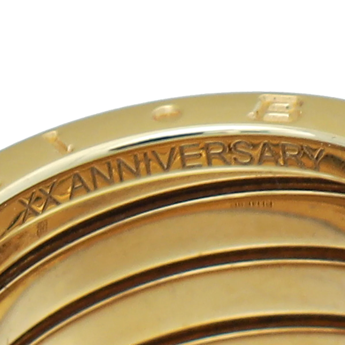Bvlgari 18K Yellow Gold B.Zero1 XXth Anniversary 5 Band Ring 54