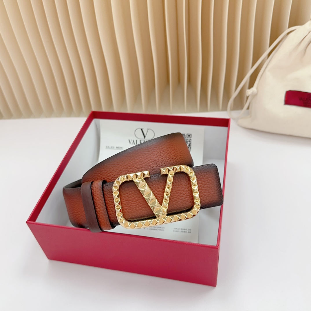 Valentino Leather Belts 1:1 Mirror Version