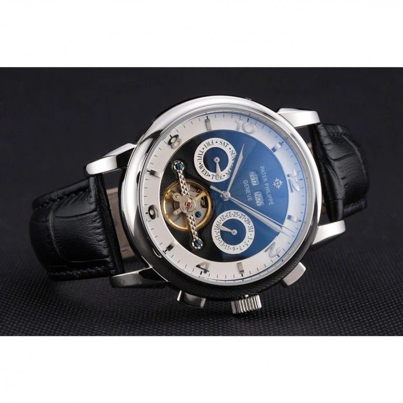 Perpetual Calendar Tourbillon Two Dial 44 mm, Stainless Steel