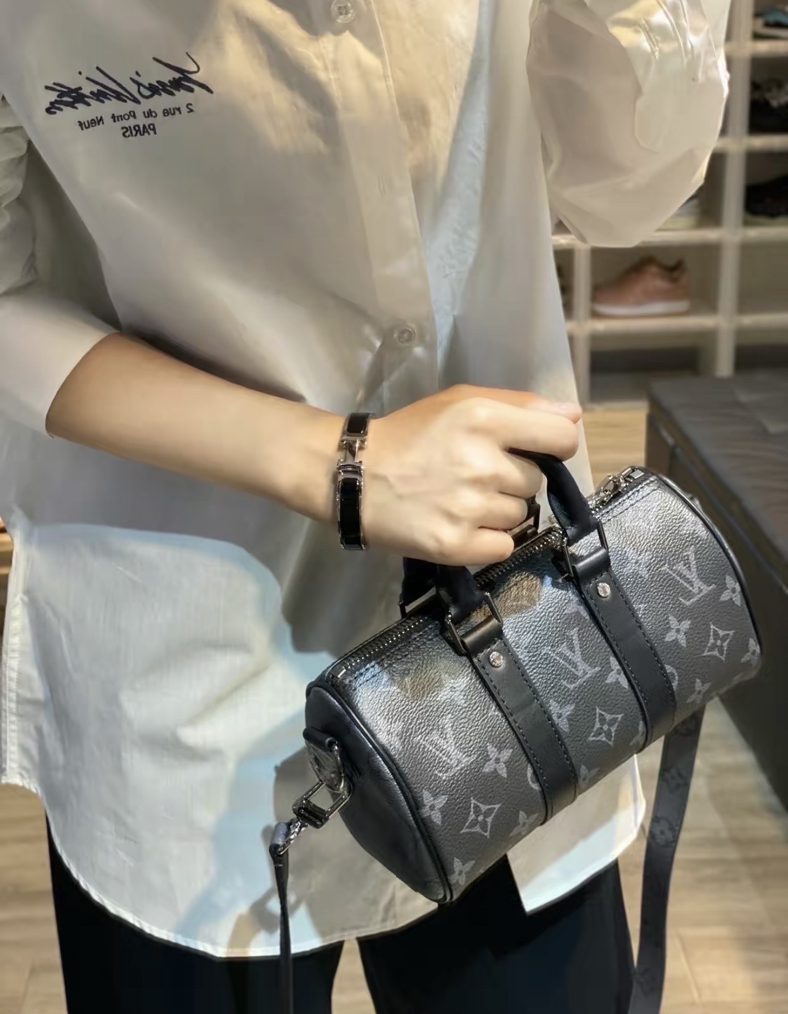 Hermes Fake Bracelet, Clic H bracelet Dupe, Black Enamel, Three Color