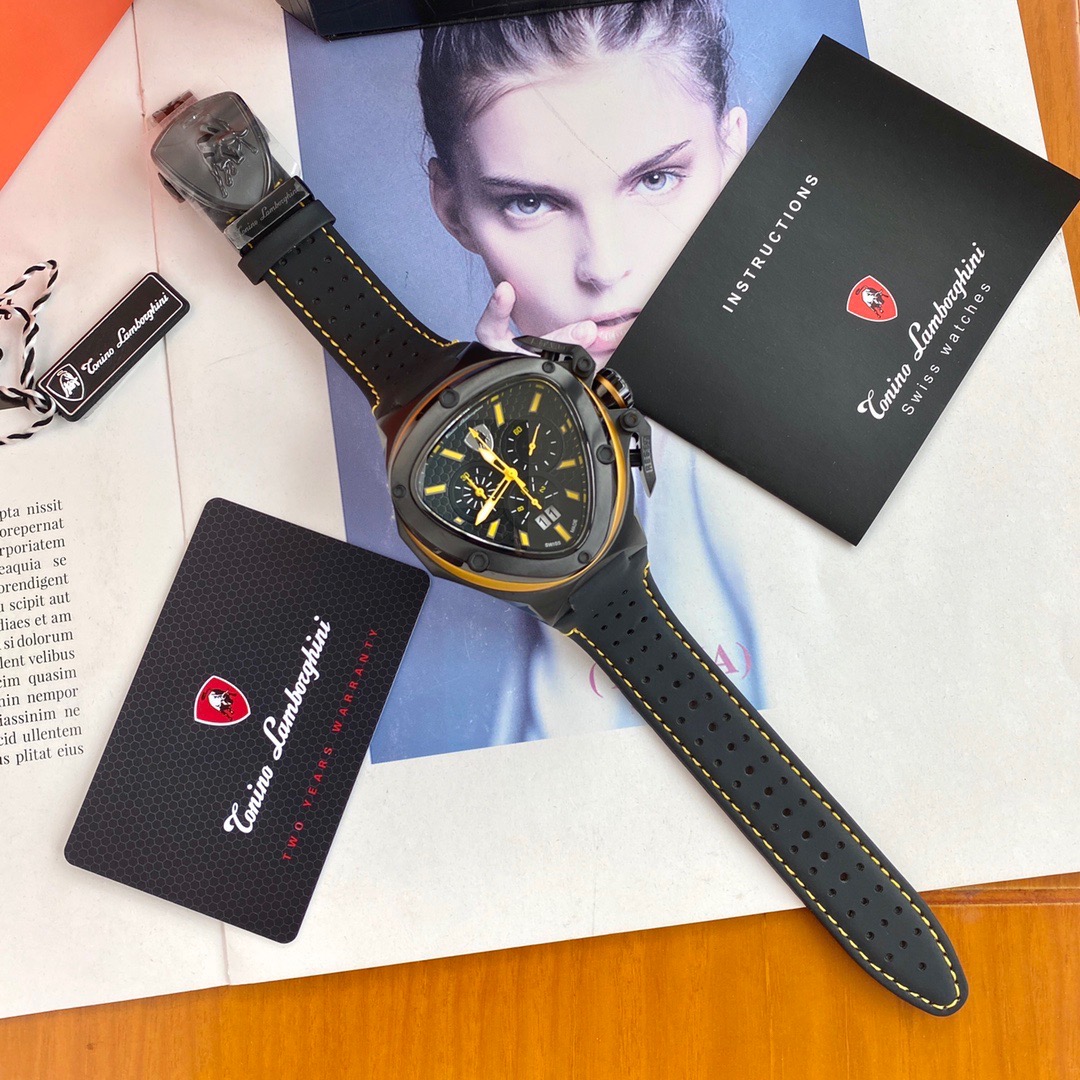 Tonino Lamborghini New Spyder Chronograph Black / Yellow