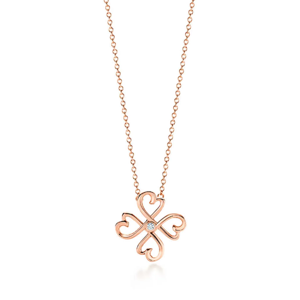 Fake Tiffany & Co. Paloma Picasso Loving Heart Pendant Sterling Silver Chain Necklace Couple Style 34506116/34506124