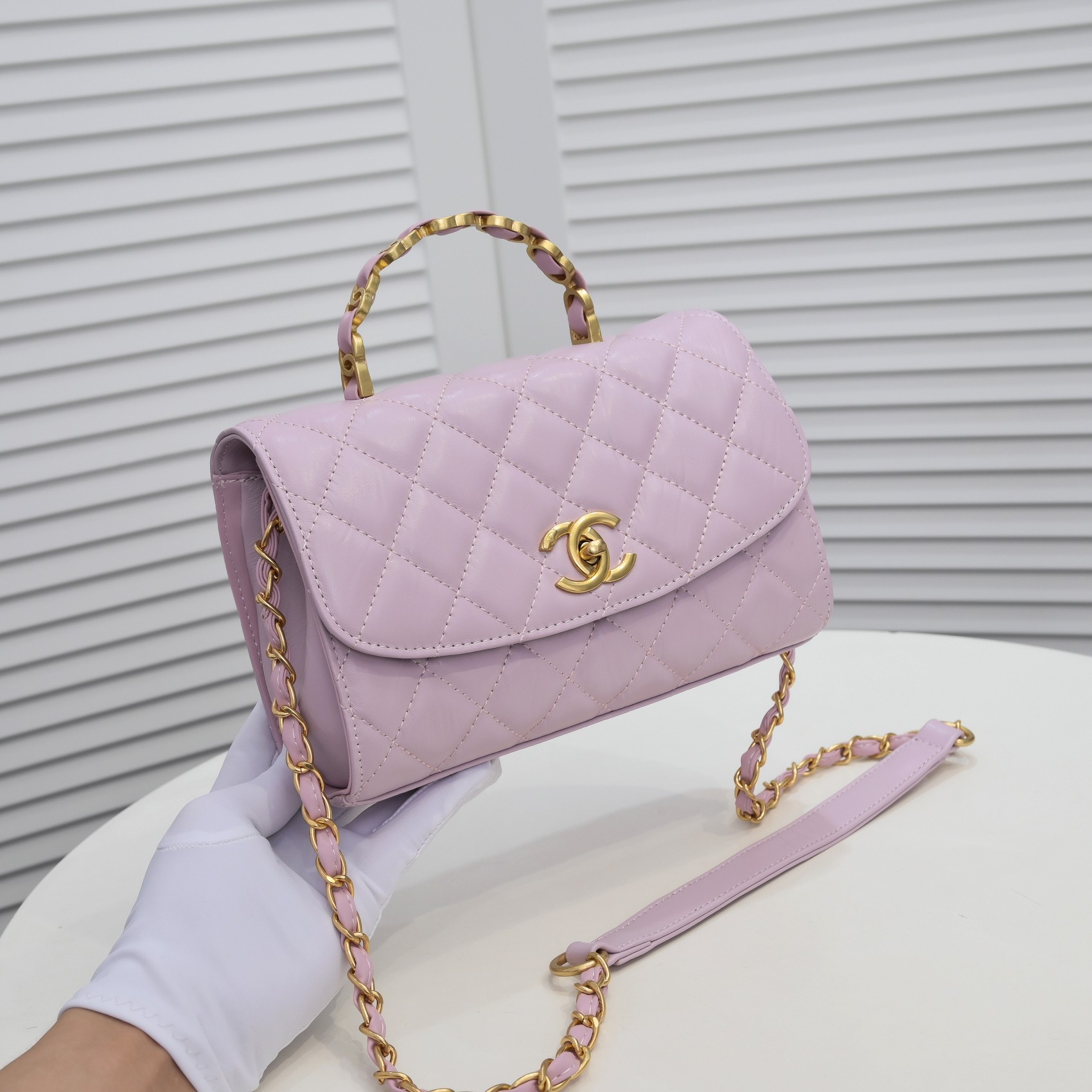 Chanel Handle Double C  Shoulder Bag Handbag