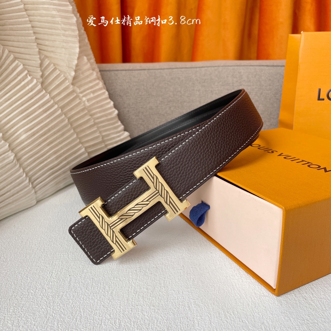 Hermes Leather Belts 1:1 Mirror Version