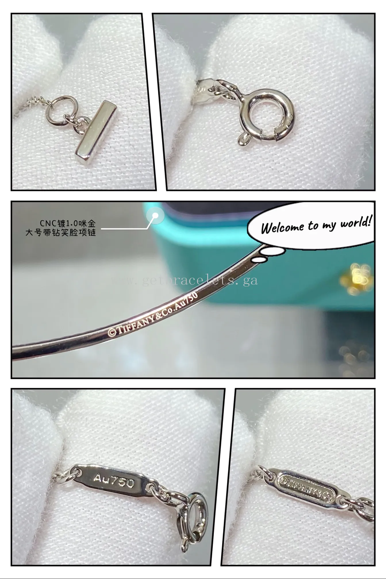 Tiffany T Large Smile Pendant With Diamonds Yellow Gold/Rose Gold/White Gold