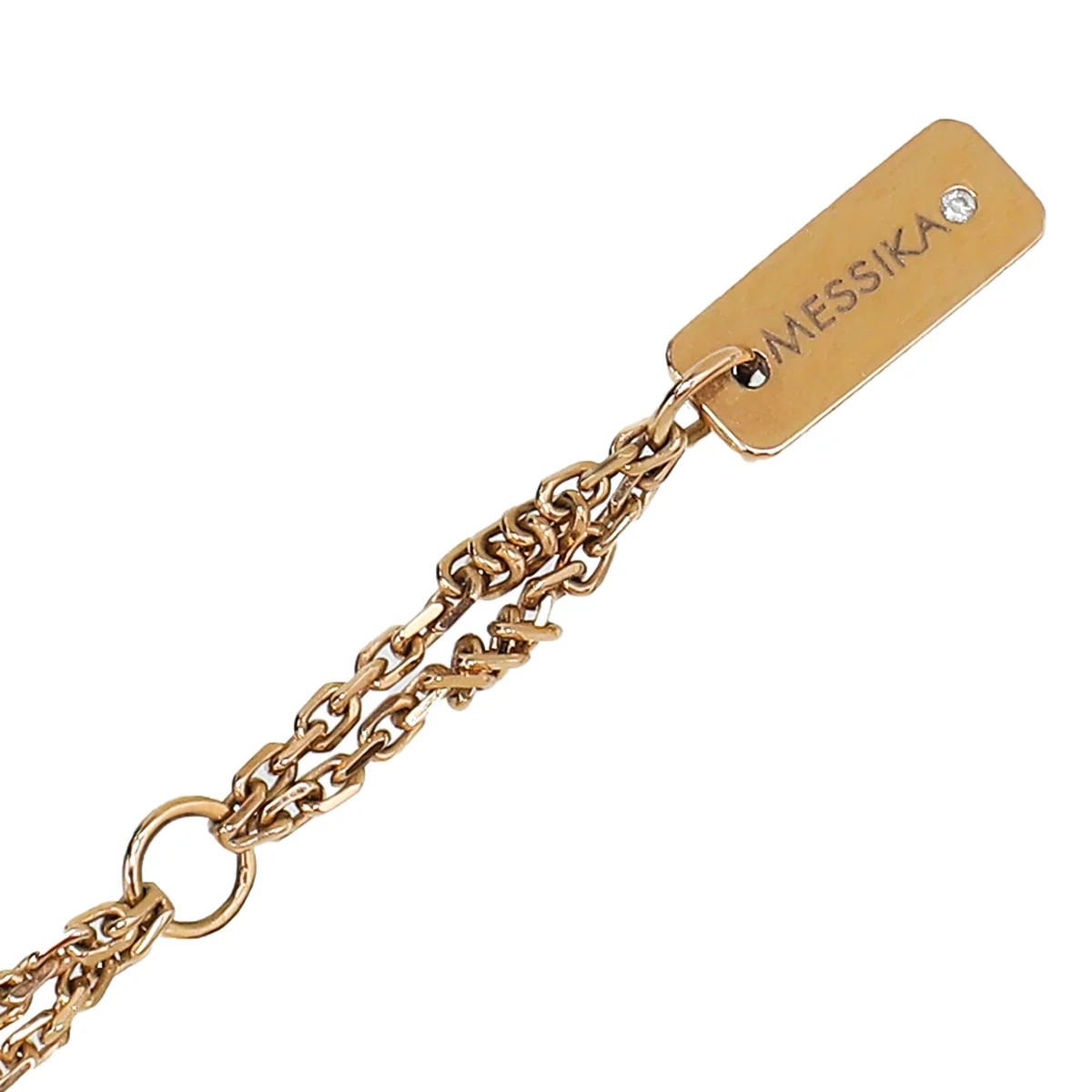 Messika 18K Rose Gold Diamonds Move Classic Pave Double Chain Necklace