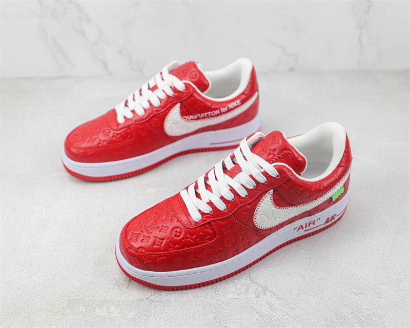 Louis Vuitton x Nike Air Force 1'07 LV8 Low Red/white/LV Monogram