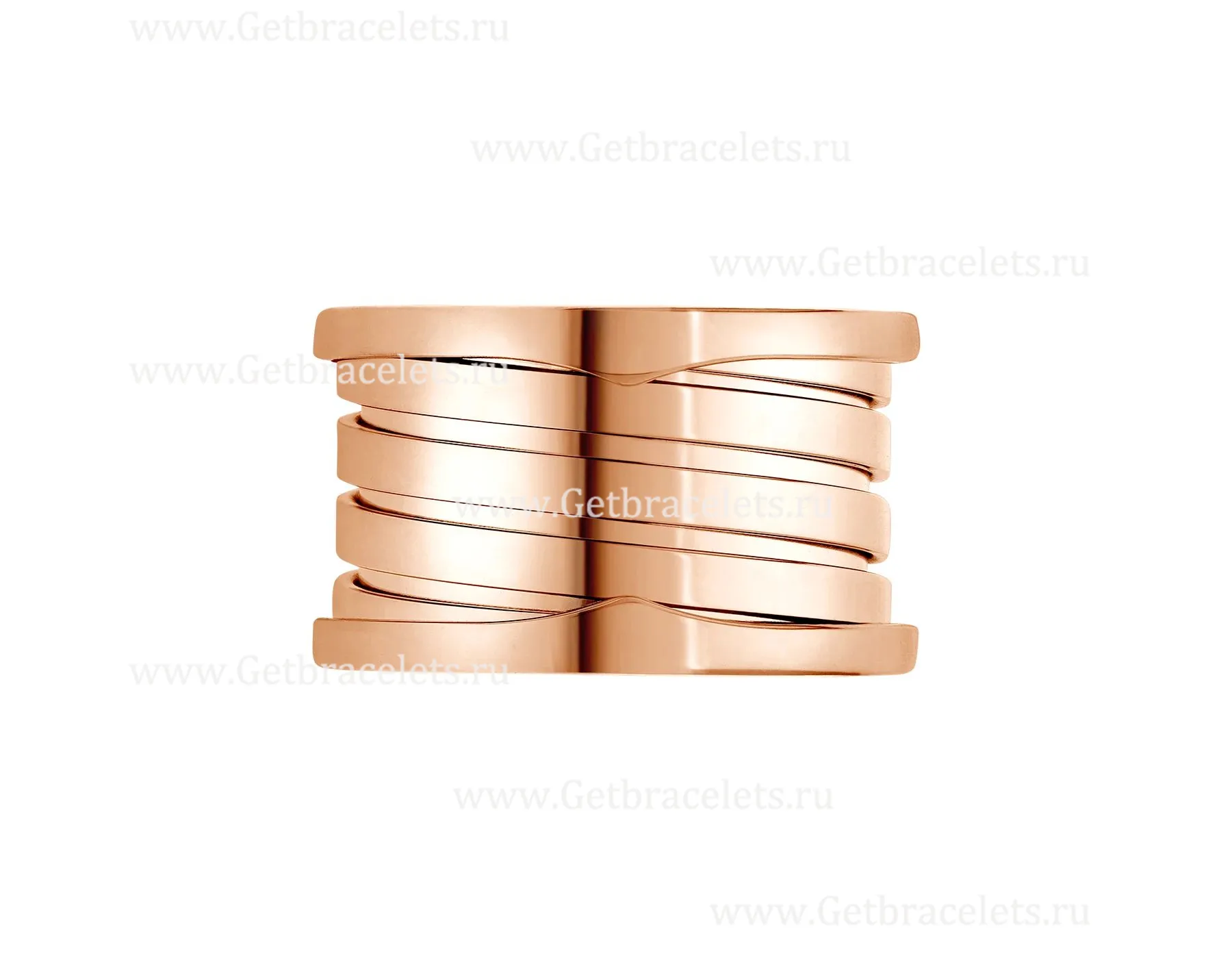 2020 New B.zero1 XXth Anniversary 5-Band Ring in 18kt Pink Gold