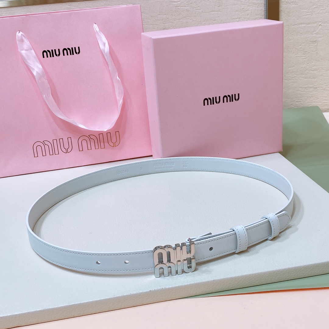 MiuMiu Leather Belts 1:1 Mirror Version