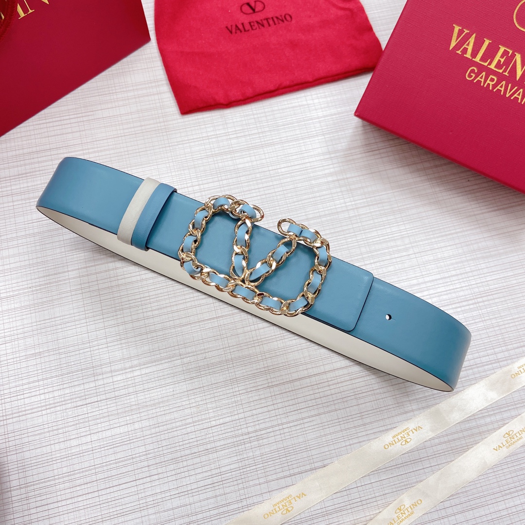 Valentino Leather Belts 1:1 Mirror Version