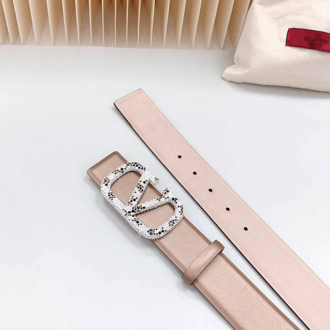 Valentino Leather Belts 1:1 Mirror Version