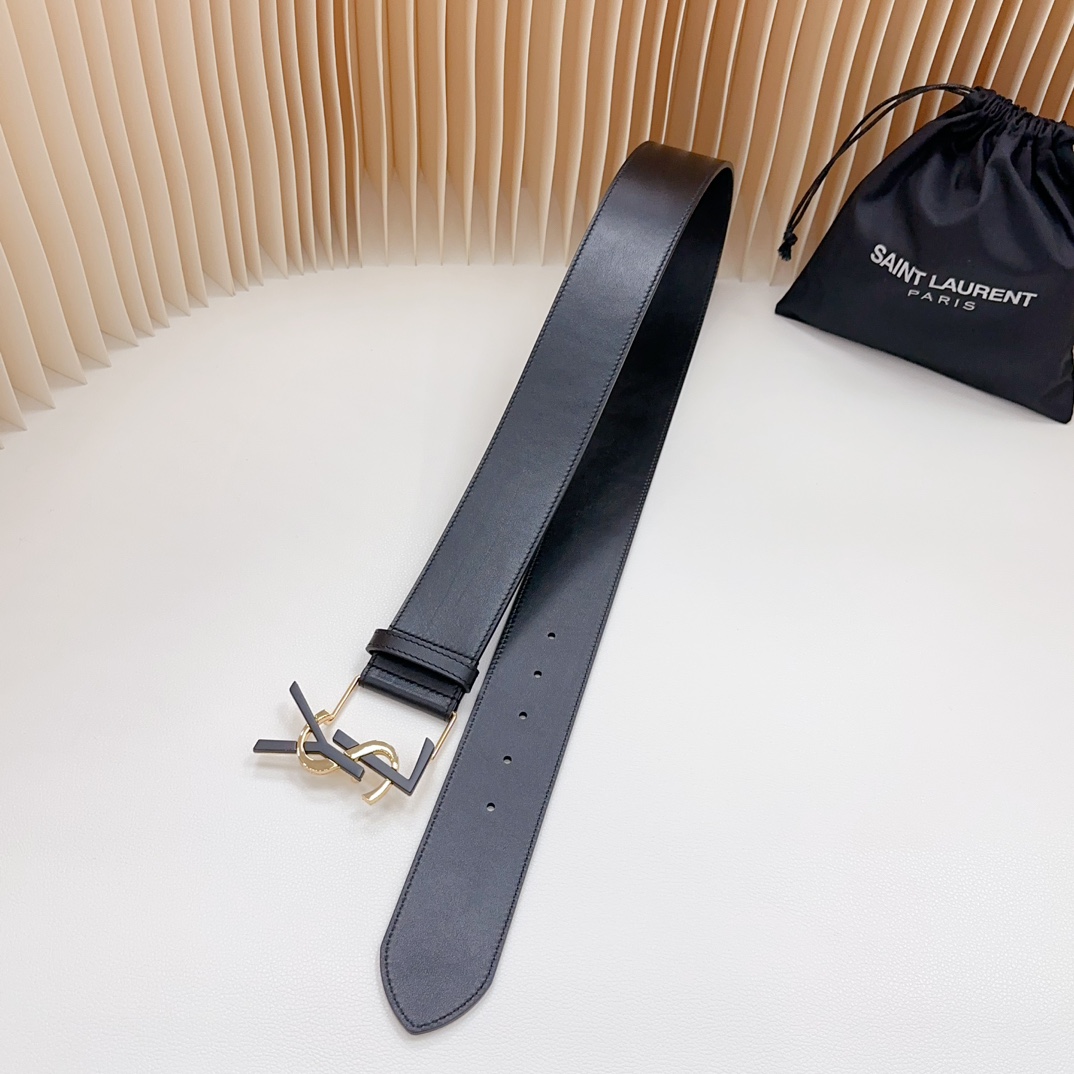 YSL Saint Laurent Leather Belts 1:1 Mirror Version