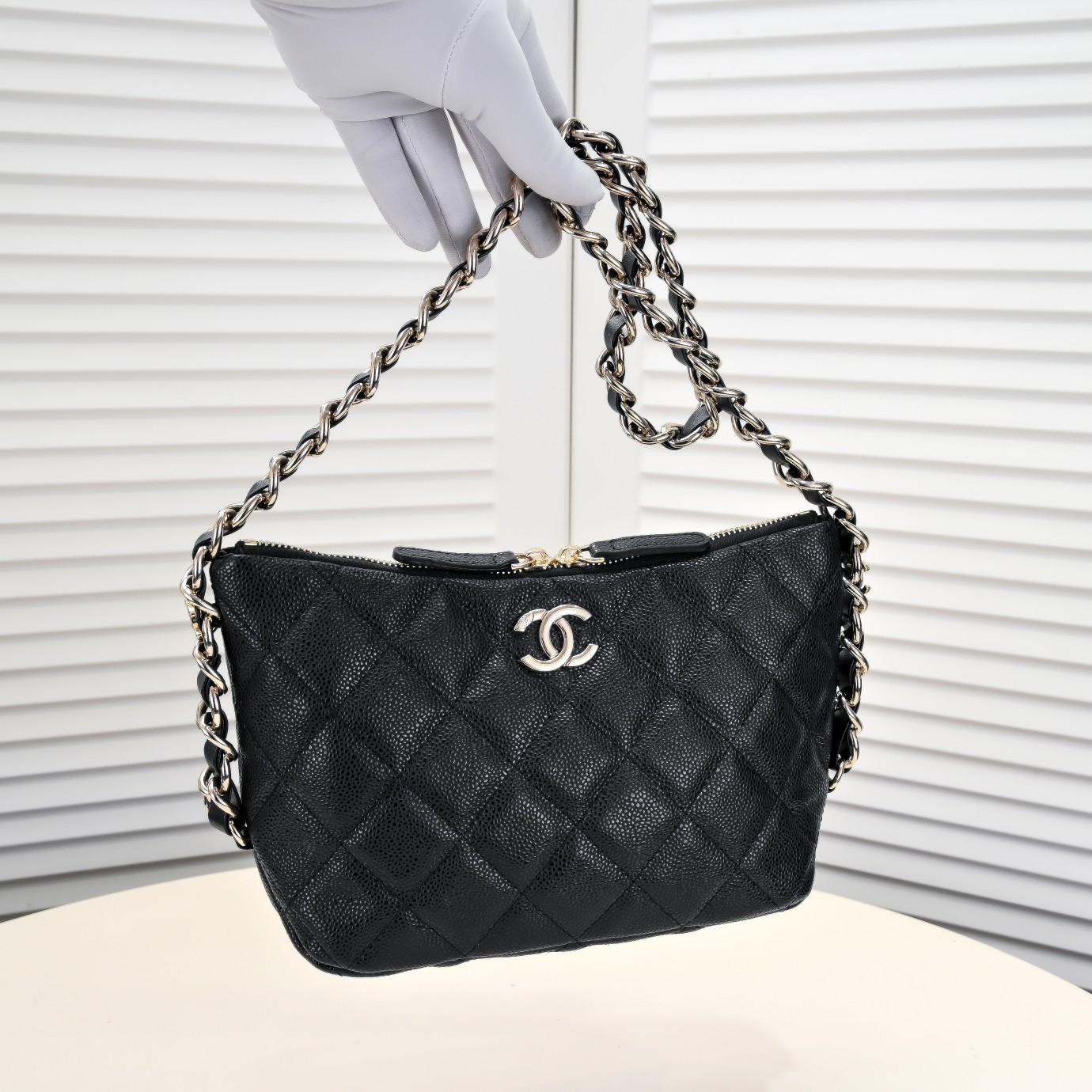 Chanel Hobo Underarm Bag Small Shoulder Bag Handbag