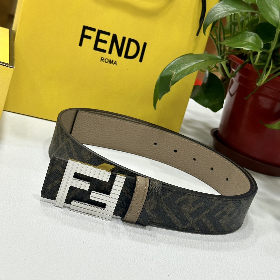 Fendi Leather Belts 1:1 Mirror Version