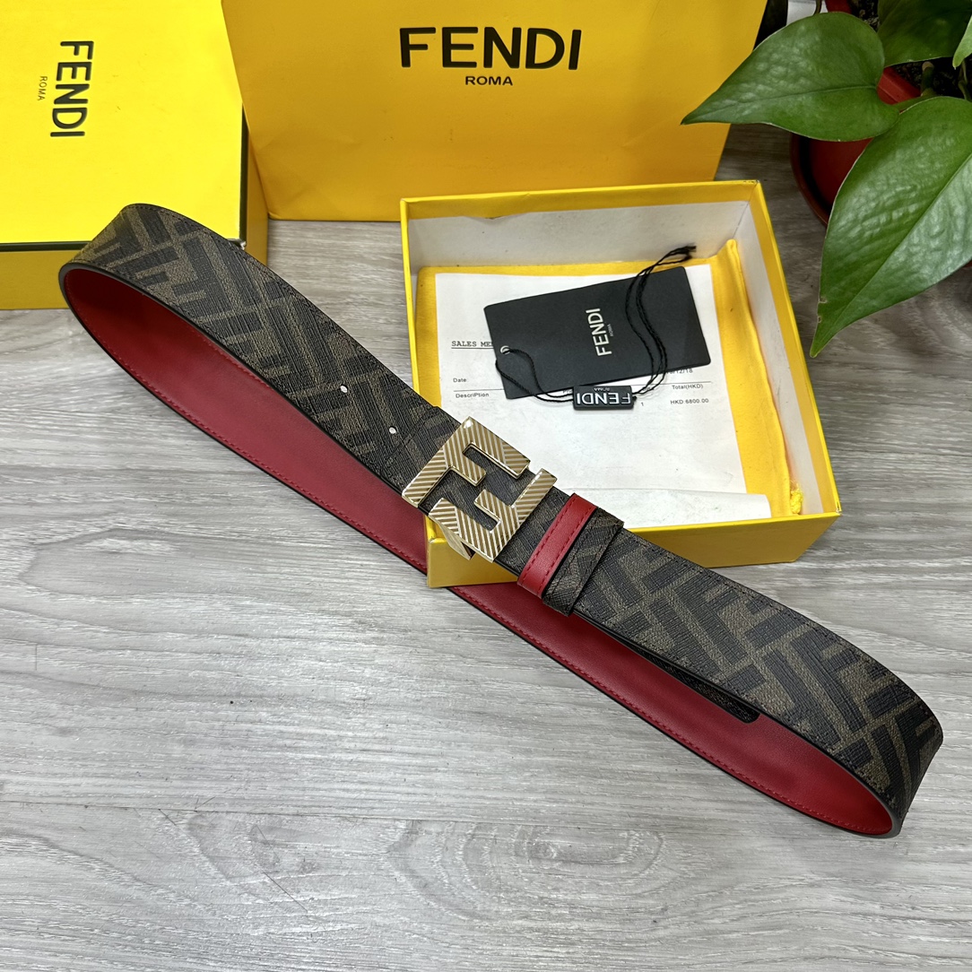 Fendi Leather Belts 1:1 Mirror Version