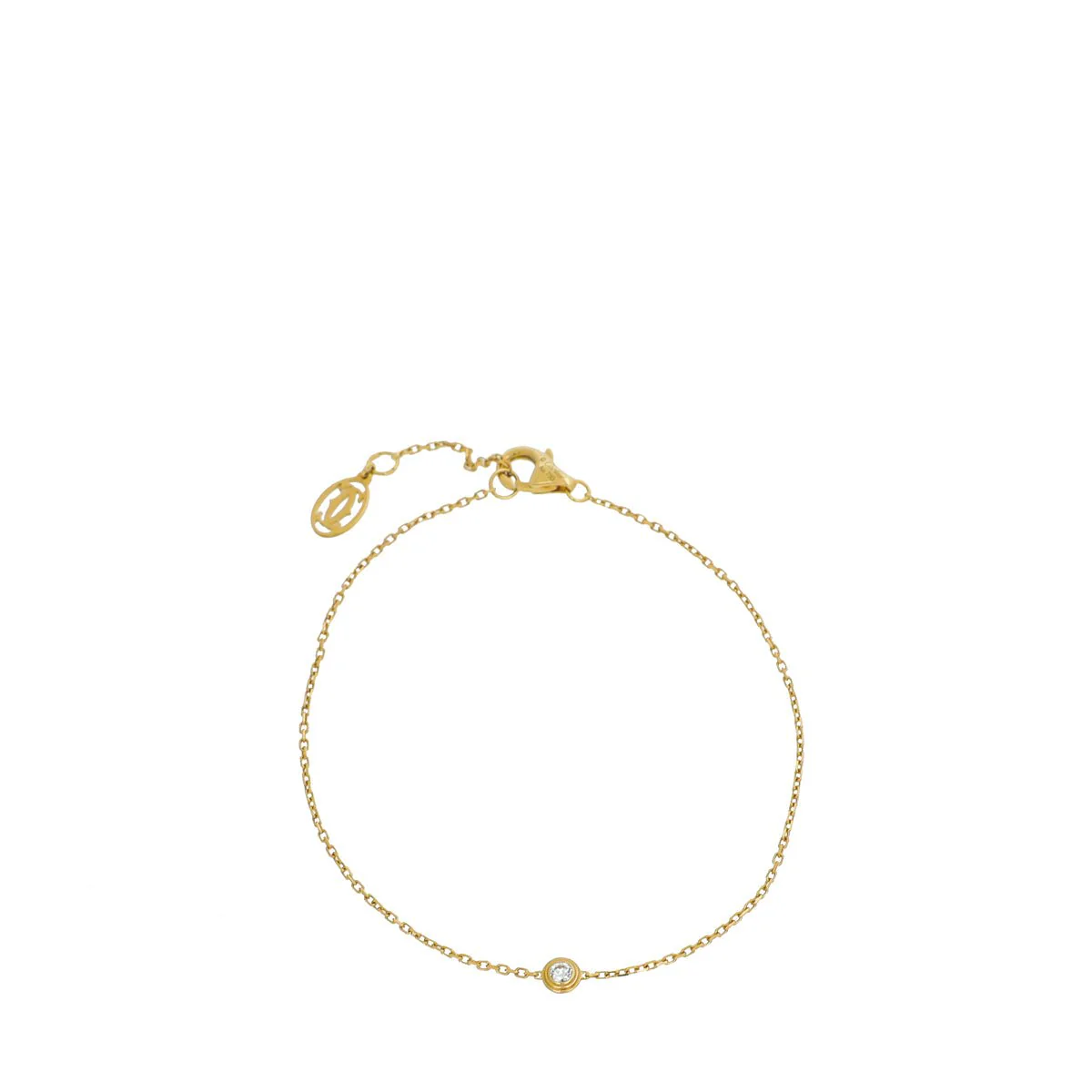 Cartier 18K Yellow Gold Diamond D'Amour XS Bracelet