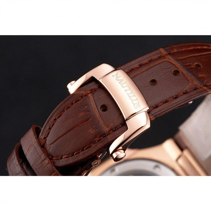 Nautilus 5980R-014 Dial Silver 40 mm, Rose Gold Plated