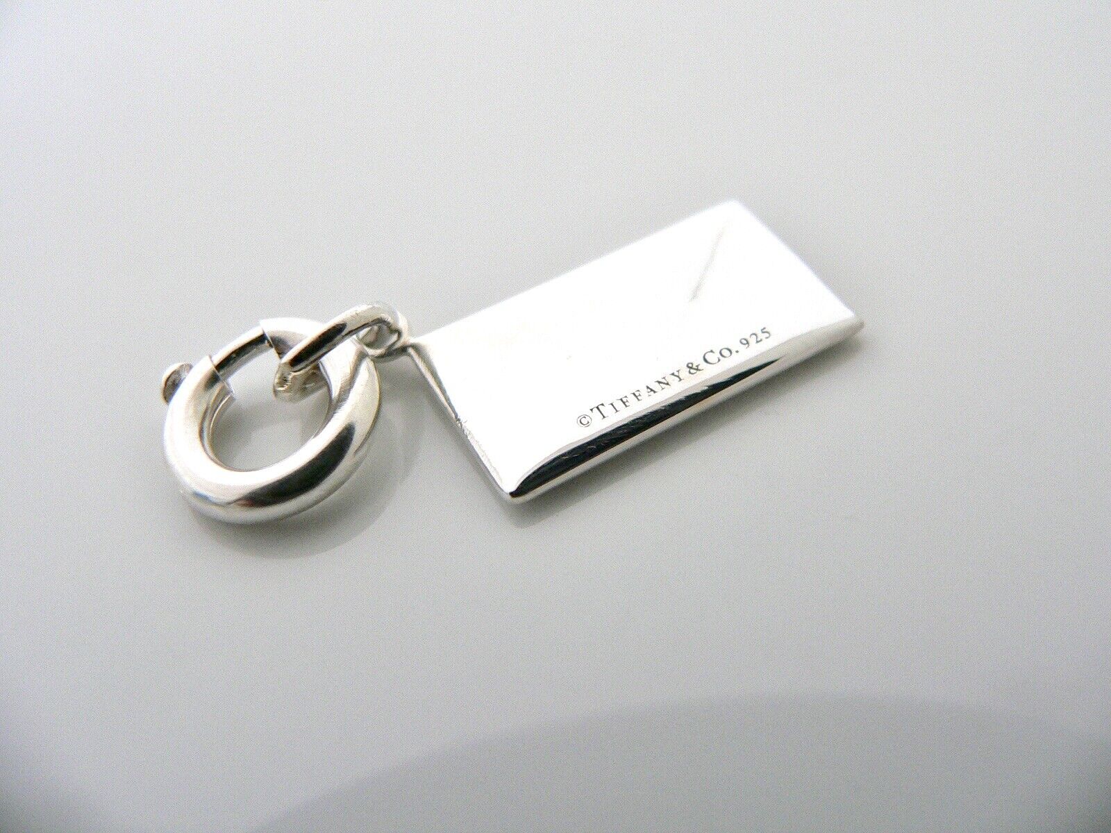 Tiffany & Co Diamond Charm Envelope Letter Pendant 4 Necklace Bracelet Clasp Art