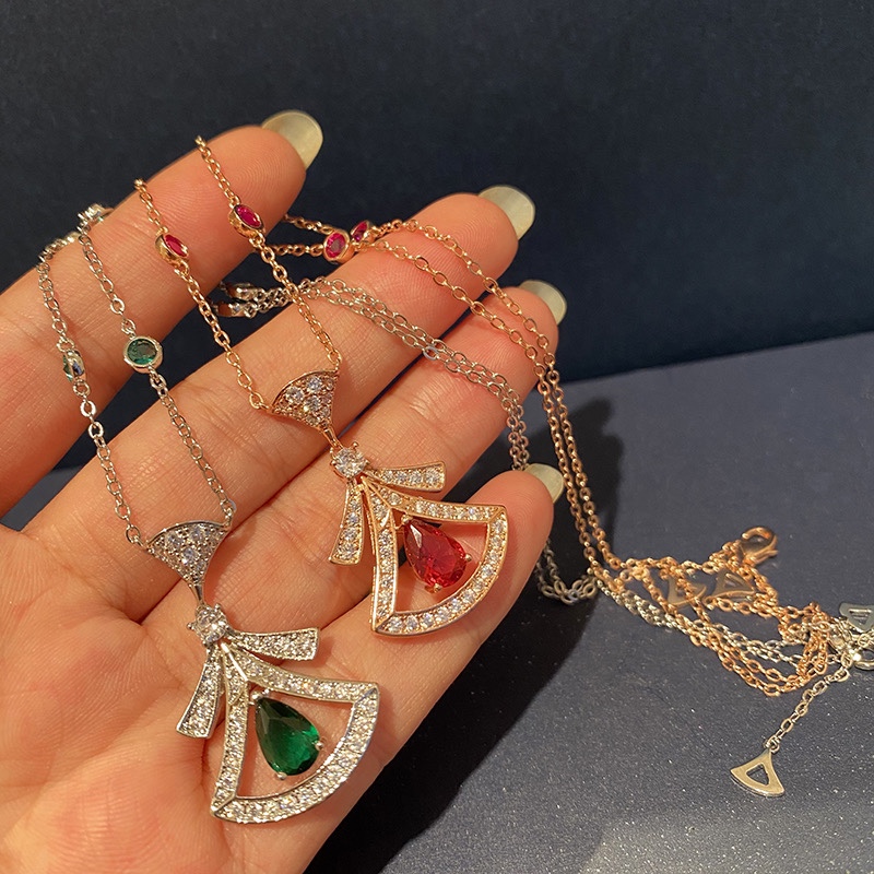 BVLGARI DIVAS' DREAM NECKLACE, green tourmaline & rubellite