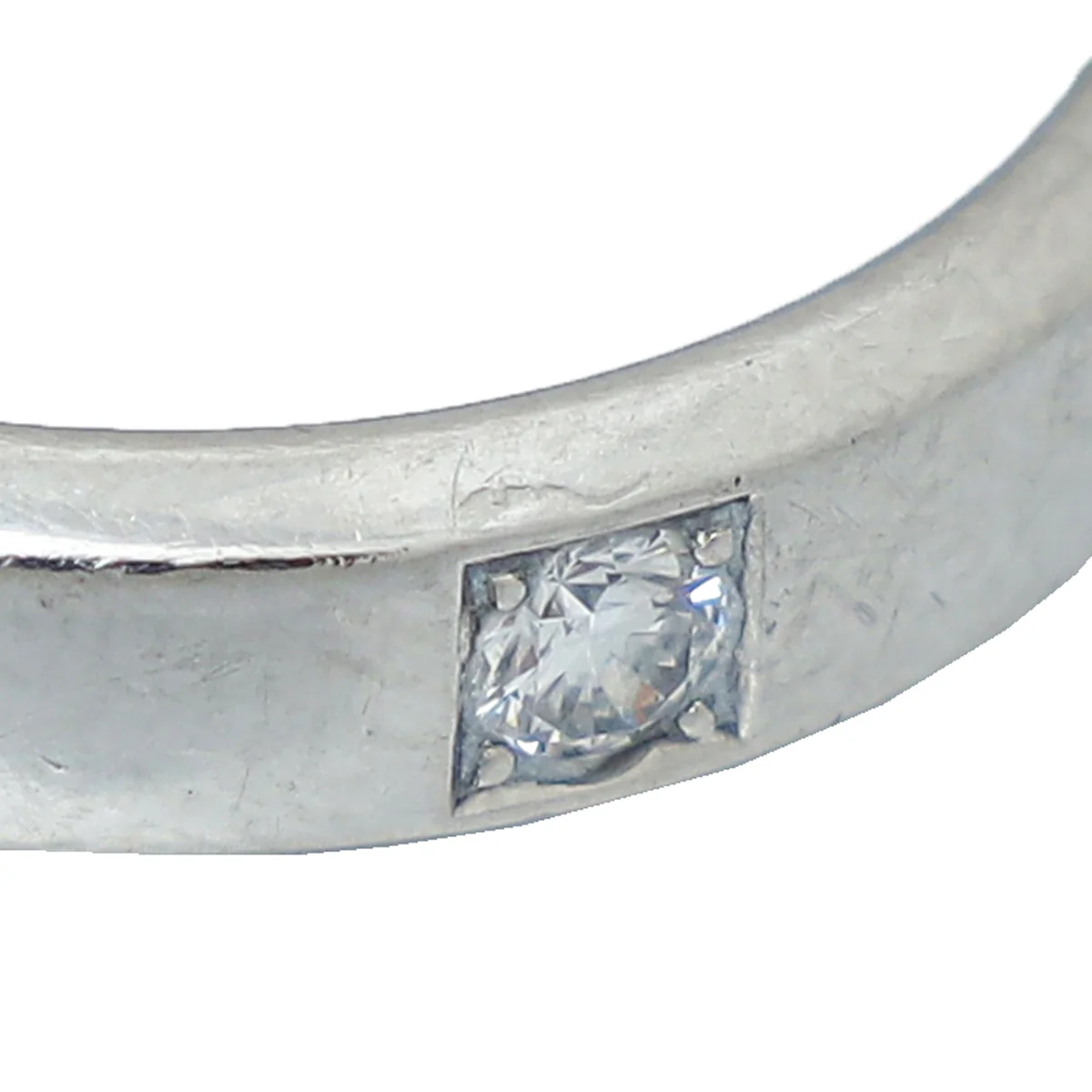 Van Cleef & Arpels Platinum Diamond Toujours Etoiles Wedding Band 52