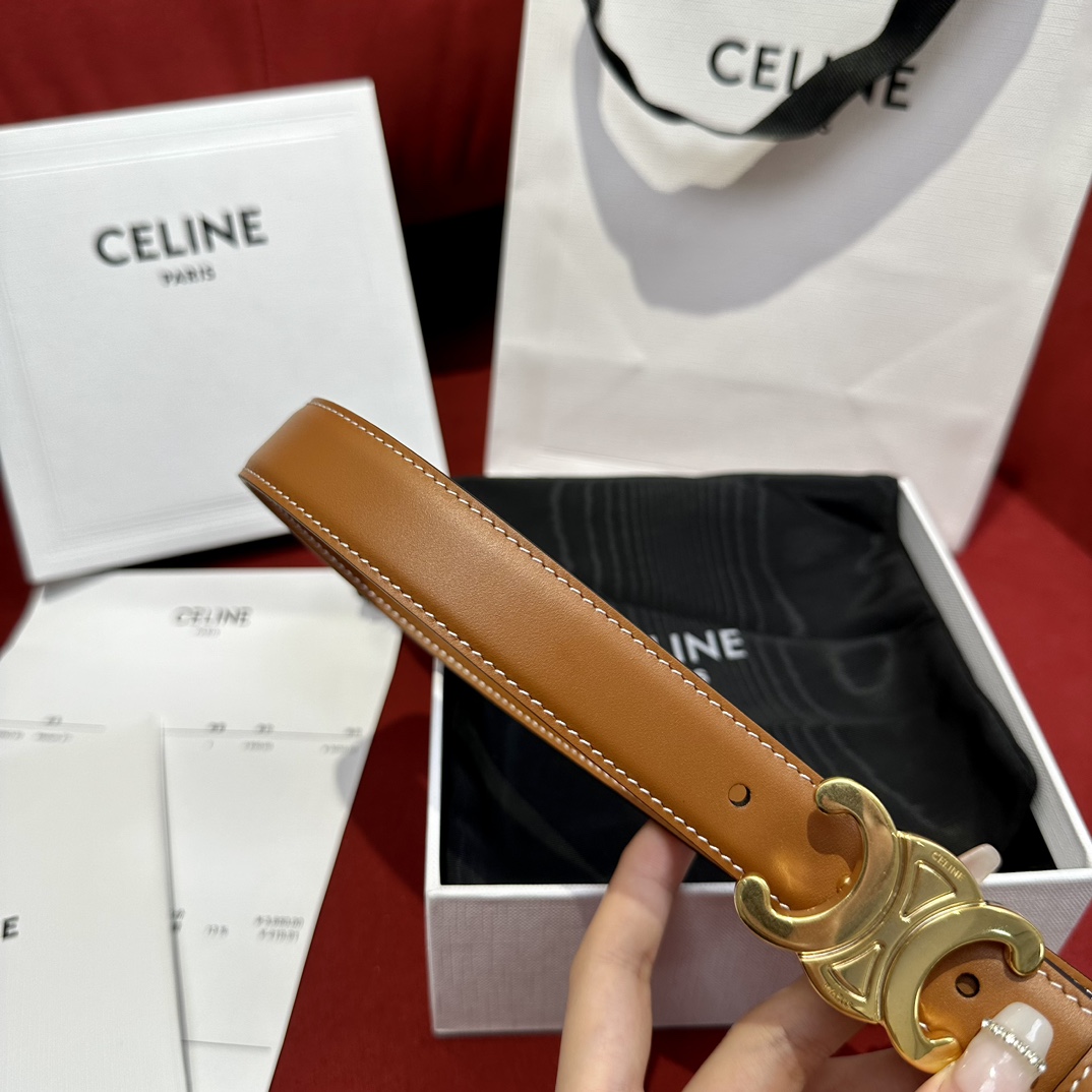 Celine Leather Belts 1:1 Mirror Version