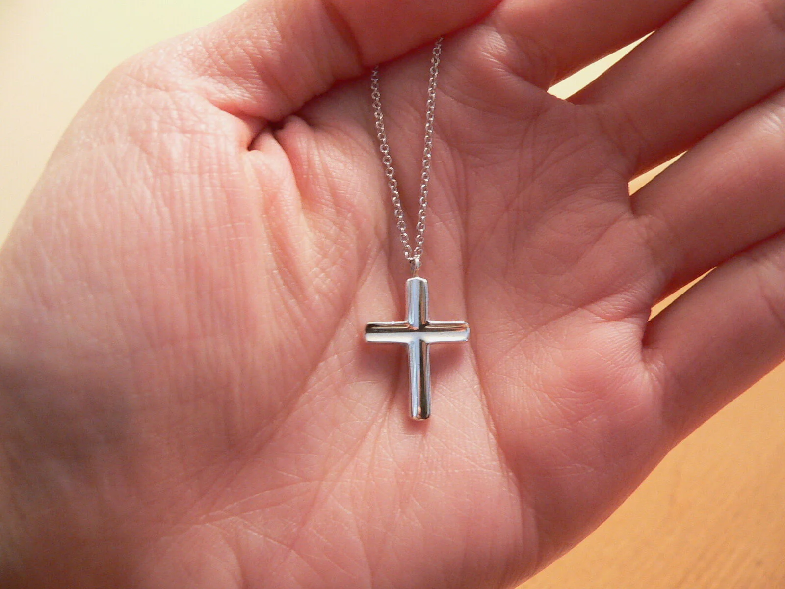 Tiffany & Co Cross Necklace Pendant Charm Christian Gift for Her Love Crucifix
