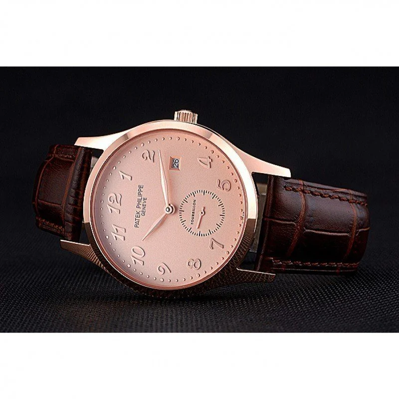 Calatrava Dial Rose Gold 39 mm, Stainless Steel