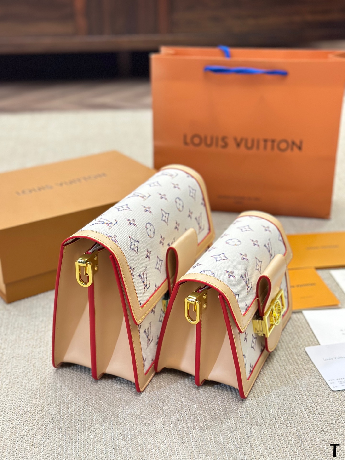 Louis Vuitton LV Dauphine Denim Mini&Small Shoulder Bag (Replica)