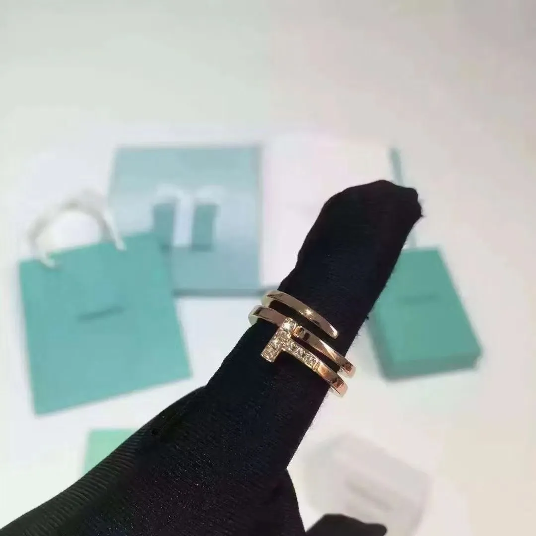 Tiffany Unique Model Tiffany T Rose Gold Square Wrap Ring Luxury Replicated