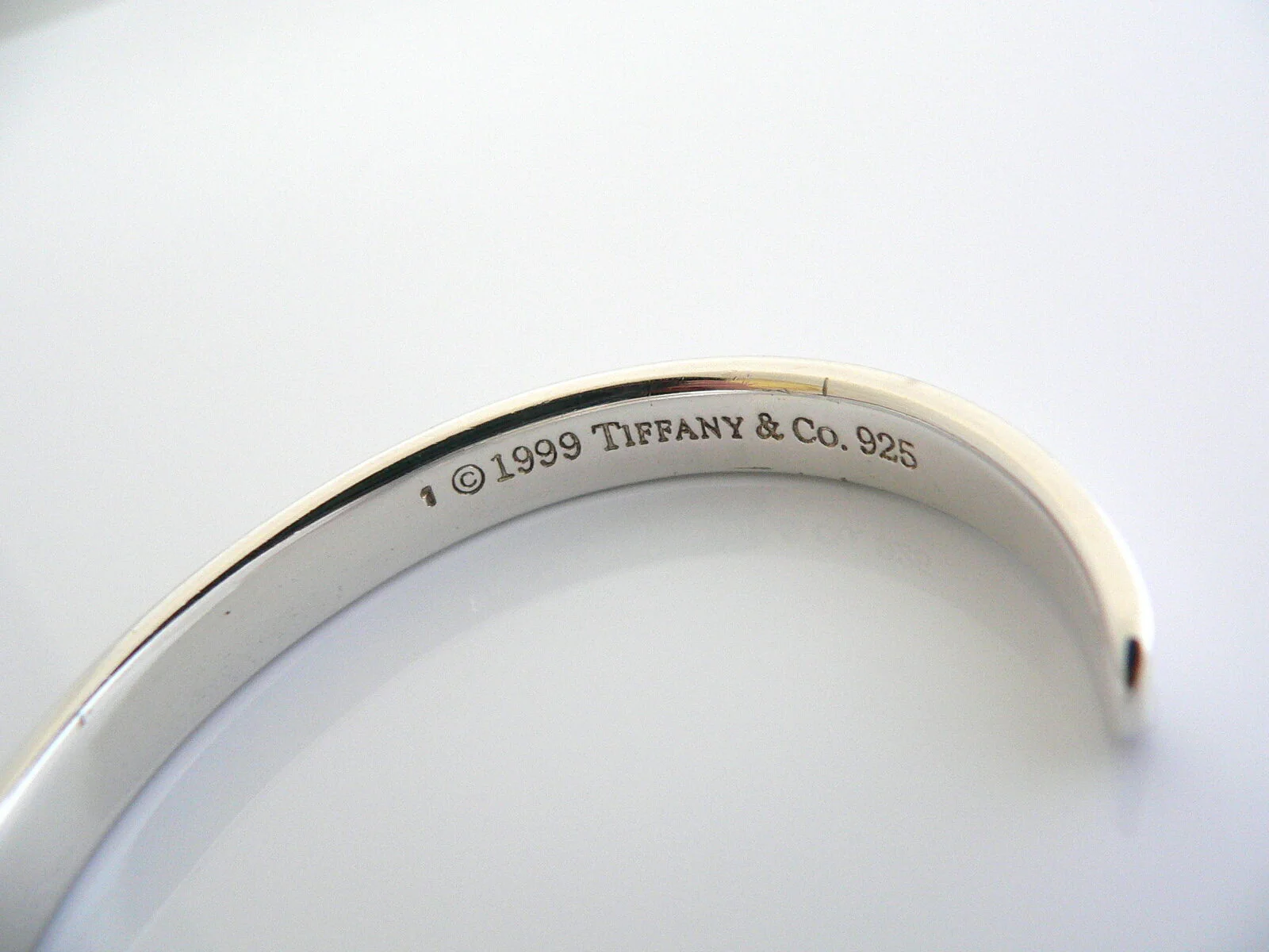 Tiffany & Co Silver 1837 Cuff Bracelet Bangle Love Statement Gift Rare