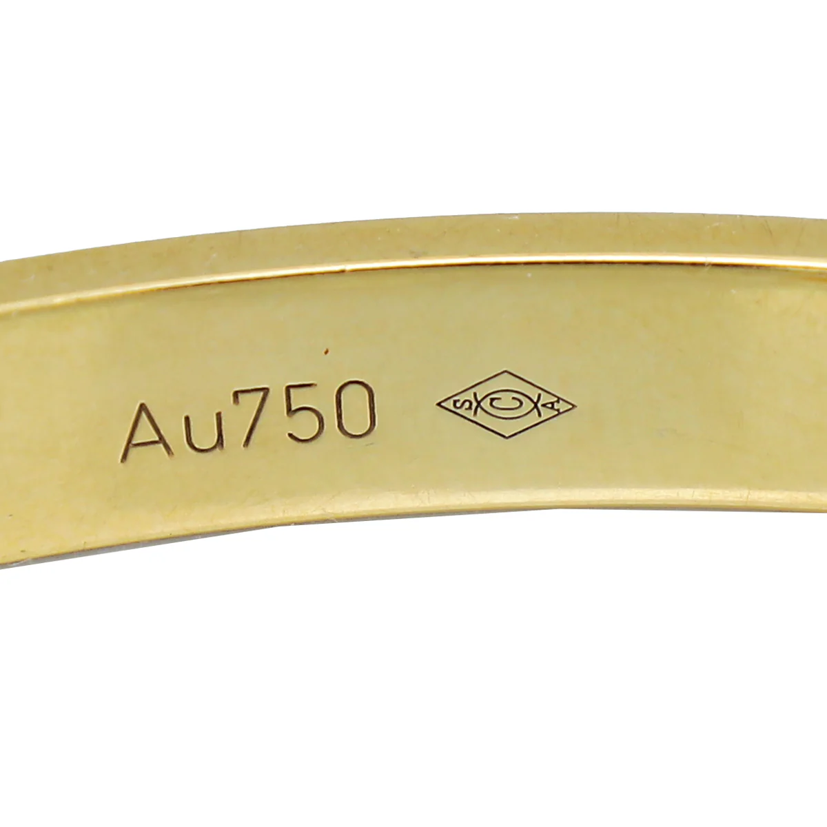 Cartier 18K Yellow Gold Love Cuff Bracelet 18
